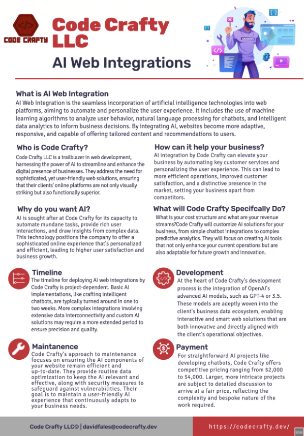 AI Integration One Pager Preview